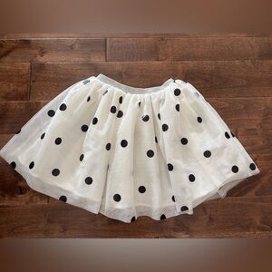 H&M Black and White Polka Dot Skater Skirt